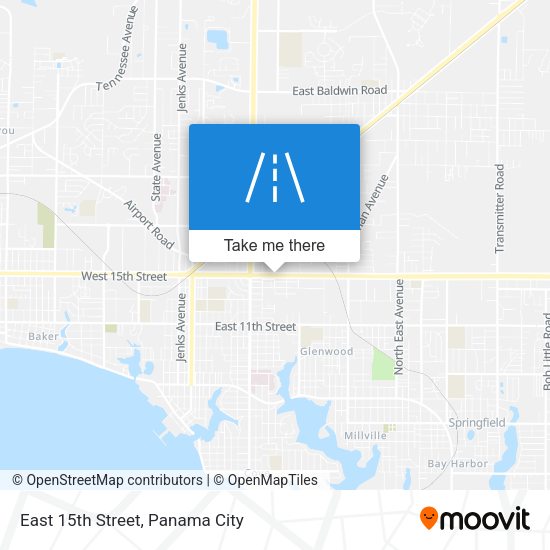 Mapa de East 15th Street