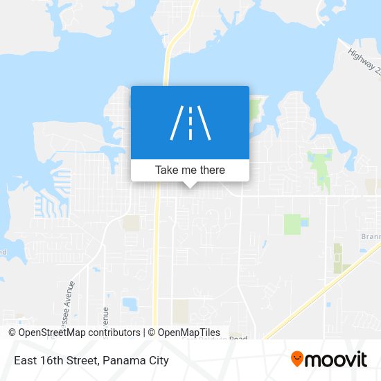 Mapa de East 16th Street