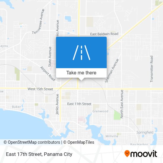 East 17th Street map