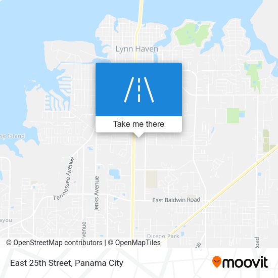 Mapa de East 25th Street