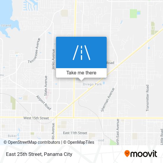 Mapa de East 25th Street