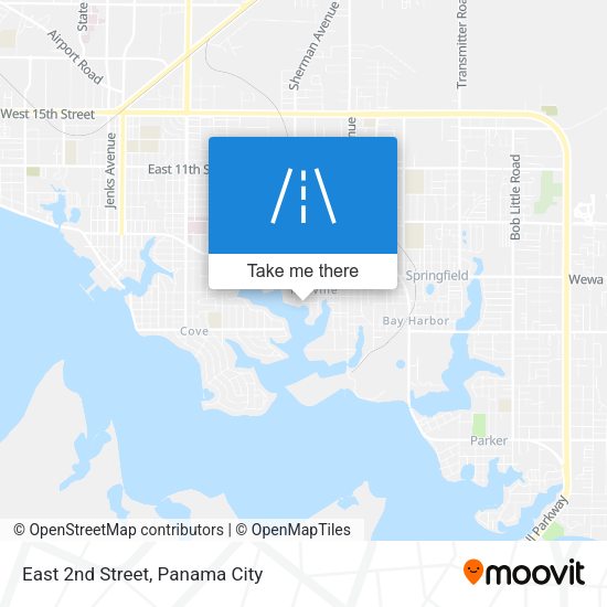 Mapa de East 2nd Street