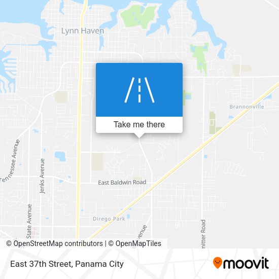 East 37th Street map