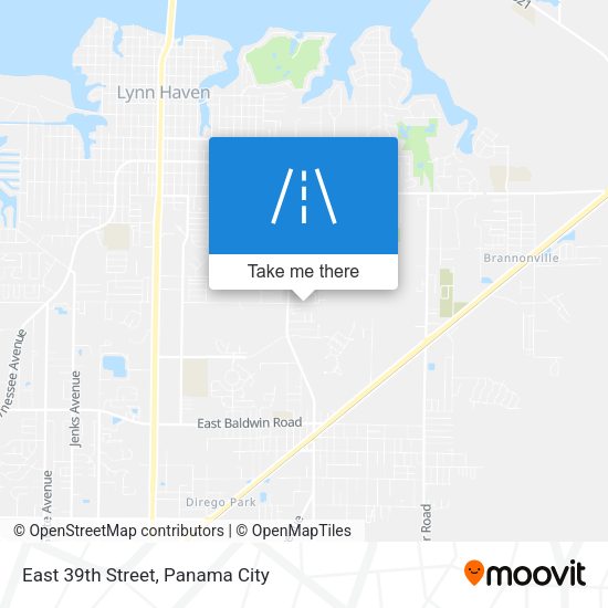 Mapa de East 39th Street
