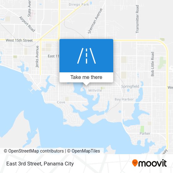 Mapa de East 3rd Street
