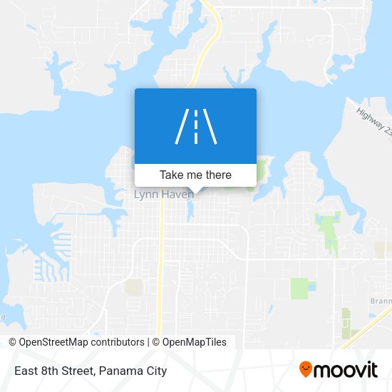 East 8th Street map