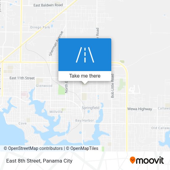 Mapa de East 8th Street
