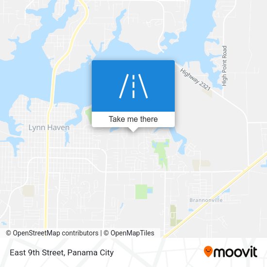 East 9th Street map