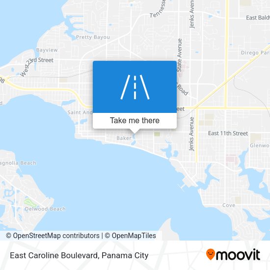 East Caroline Boulevard map