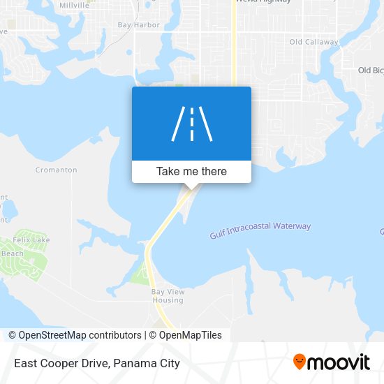 East Cooper Drive map