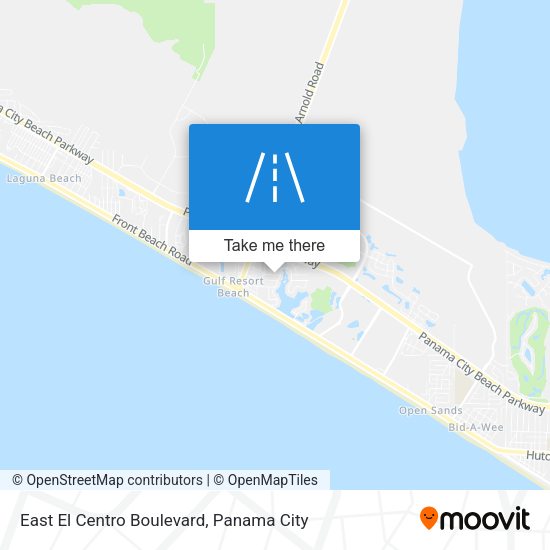 East El Centro Boulevard map