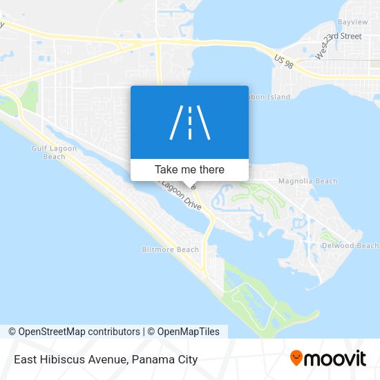 East Hibiscus Avenue map