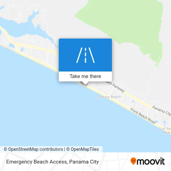 Emergency Beach Access map