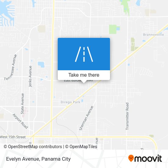Mapa de Evelyn Avenue