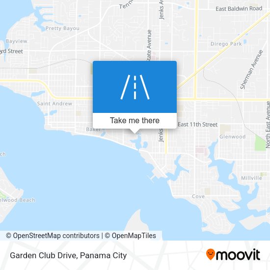 Garden Club Drive map