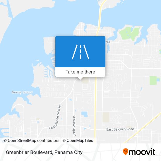 Mapa de Greenbriar Boulevard