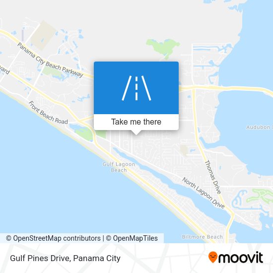 Gulf Pines Drive map