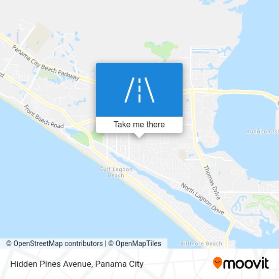 Mapa de Hidden Pines Avenue