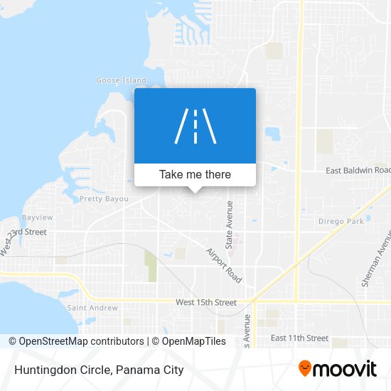 Huntingdon Circle map
