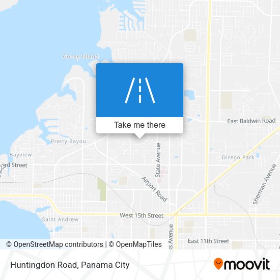 Huntingdon Road map