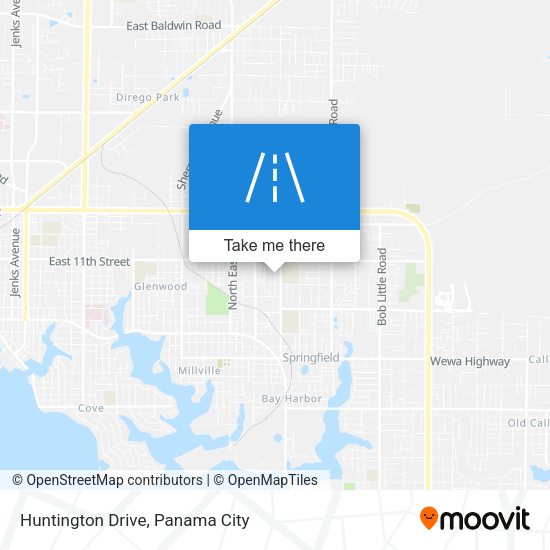 Mapa de Huntington Drive