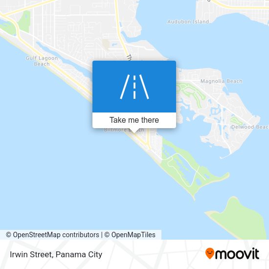 Mapa de Irwin Street