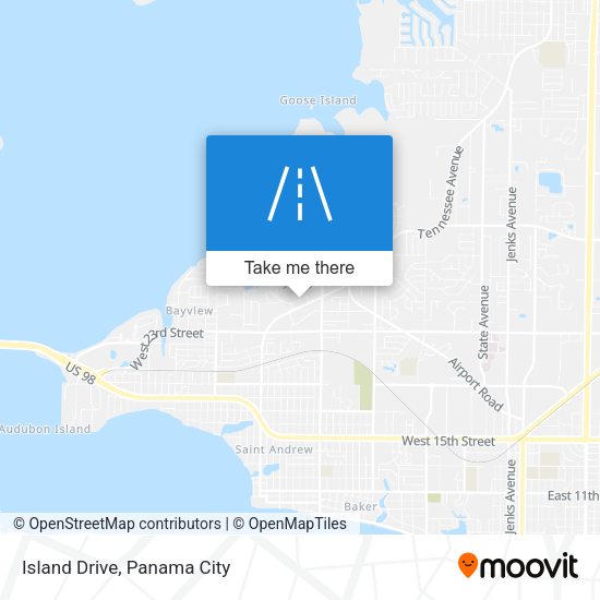 Mapa de Island Drive