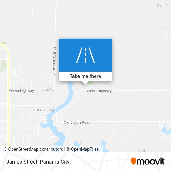 Mapa de James Street