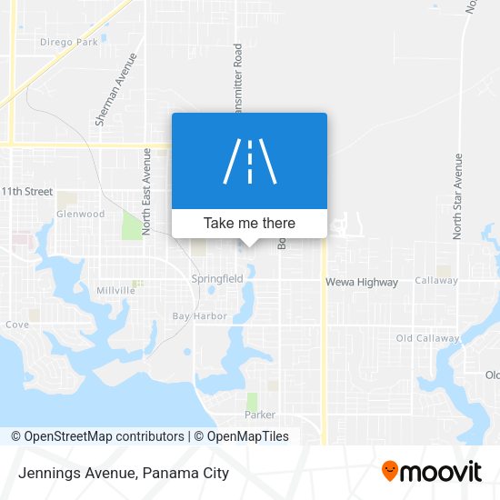 Jennings Avenue map