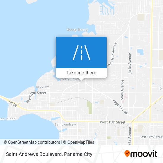 Saint Andrews Boulevard map