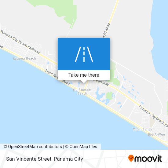 Mapa de San Vincente Street
