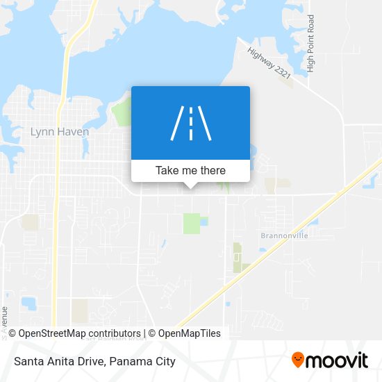Santa Anita Drive map