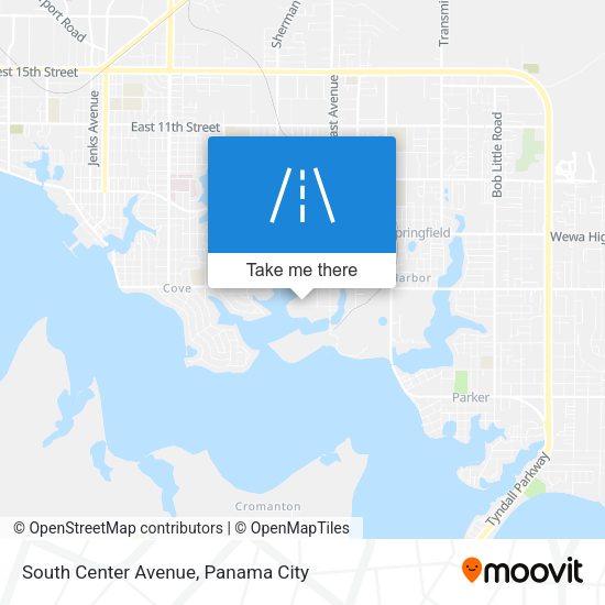 South Center Avenue map