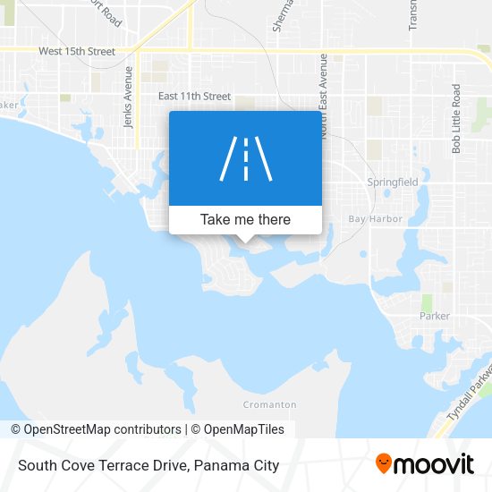 South Cove Terrace Drive map