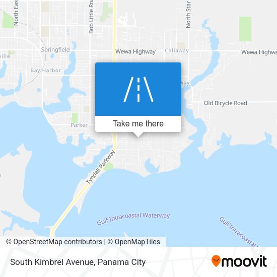 Mapa de South Kimbrel Avenue