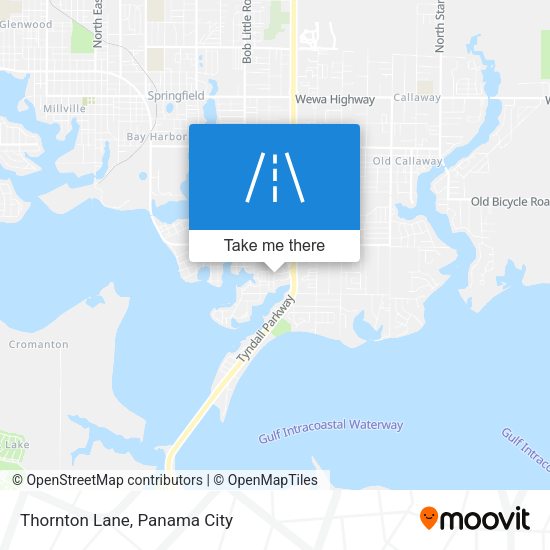 Thornton Lane map