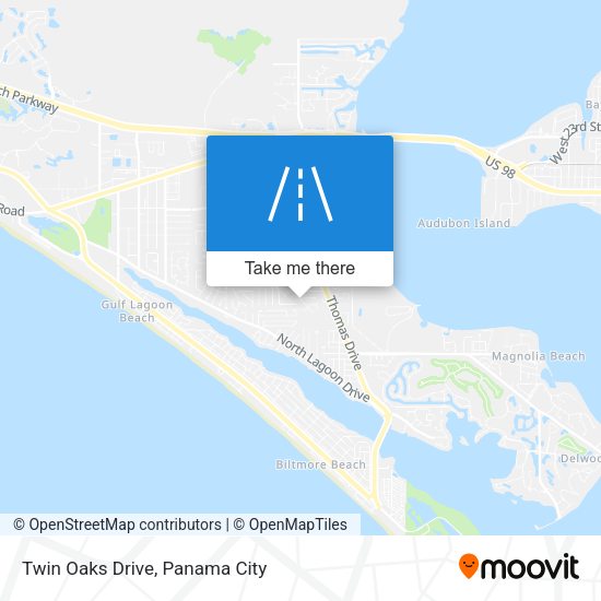 Twin Oaks Drive map