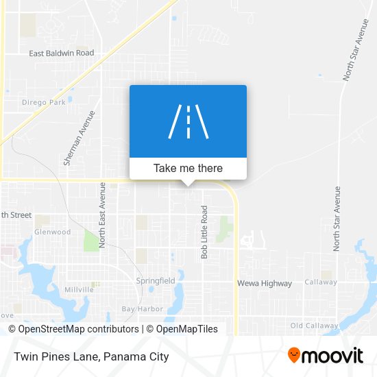 Mapa de Twin Pines Lane