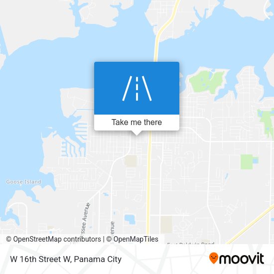 W 16th Street W map