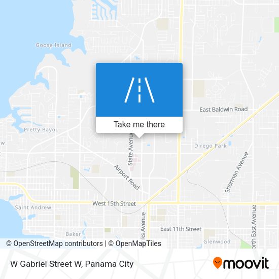 W Gabriel Street W map