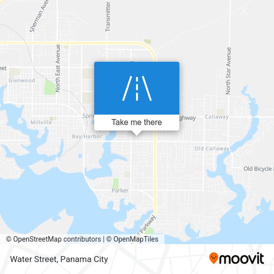 Mapa de Water Street