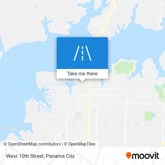 West 10th Street map
