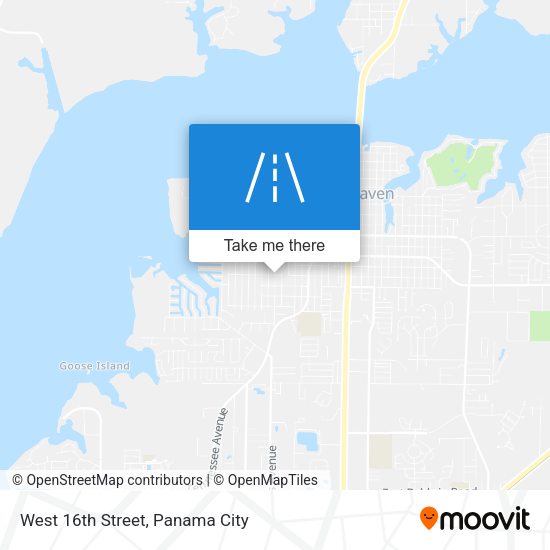 West 16th Street map
