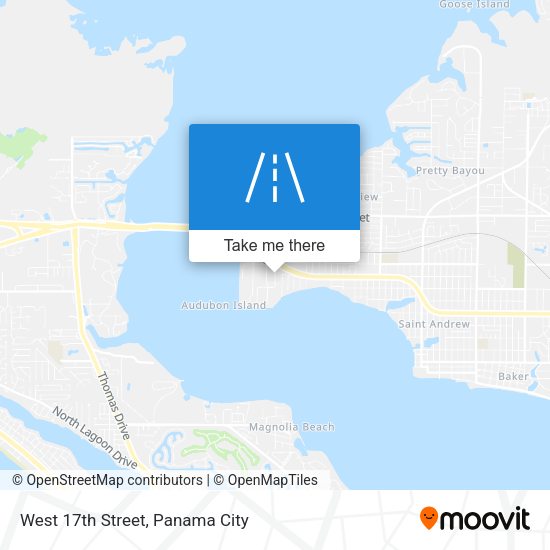 Mapa de West 17th Street