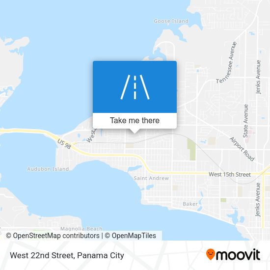 Mapa de West 22nd Street