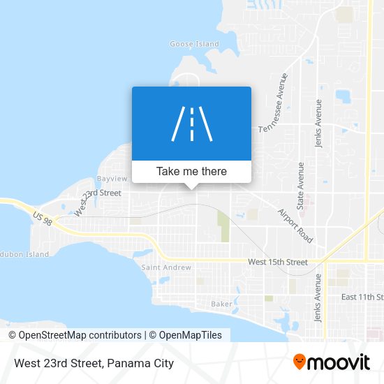 Mapa de West 23rd Street