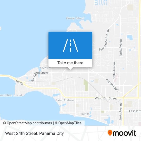 Mapa de West 24th Street