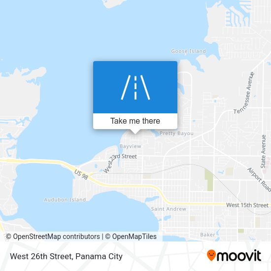 West 26th Street map