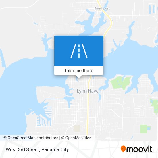West 3rd Street map