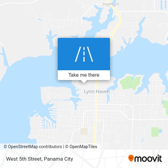 West 5th Street map